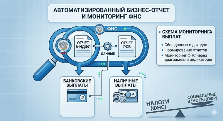Схема: как серые выплаты становятся заметными в отчетности